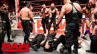 The Shield are brutalized in a massive ambush Raw Sept 3 2018 [upl. by Orlan617]