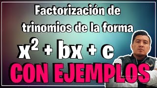 FACTORIZACIÓN DE TRINOMIOS de la forma x2bx c [upl. by Tivad]