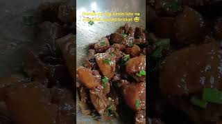 Get ready the rice beef braised brisket is cook😅😋shortvideo beefchineserecipeyummy beefrecipe [upl. by Joselyn]