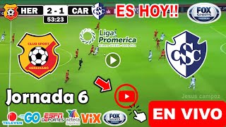 Herediano vs Cartaginés en vivo donde ver a que hora juega Herediano vs Cartaginés FPD 2024 hoy [upl. by Dnomar]