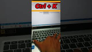 How to insert hyperlink on word using shortcut keys 🔗💻 word shortcutkey hyperlink [upl. by Kathye]