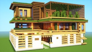 Minecraft How To Build A Large Mansion House Tutorial  20182019 [upl. by Nasia]