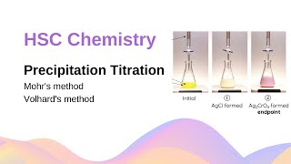 Precipitation Titration Mohrs amp Volhards Method  HSC Chemistry [upl. by Gladdy]