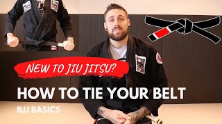 How to Tie a Jiu Jitsu Belt  The Easy Way To Knot Your Jiu jitsu Belt [upl. by Sula723]