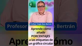 Aprende a añadir PORCENTAJES a las etiquetas de un GRÁFICO CIRCULAR en Excel 😁👌 [upl. by Lenneuq]