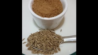 How to make toasted roasted jeera cumin seeds powder [upl. by Jacynth]