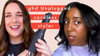 We tested ghd’s first ever CORDLESS straightener  GHD Unplugged Cordless Styler Review  Cosmo UK [upl. by Granville]