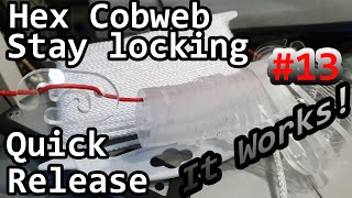 Hex Cobweb Antenna Stay Locking Quick Release  It Works 13  G7UIV [upl. by Milde525]