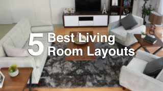 5 Best Living Room Layouts  MF Home TV [upl. by Nylac429]