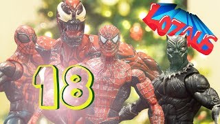 SPIDERMAN STOP MOTION Action Video Part 18 with Black Panther [upl. by Dickman]