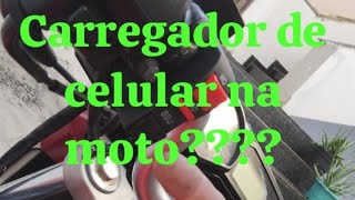 colocando carregador de celular na moto muito fácil [upl. by Lamb697]