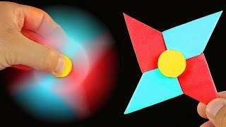 How To Make A Paper Fidget Spinner WITHOUT BEARINGS [upl. by Enailuj719]