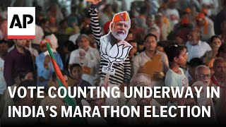 India election 2024 LIVE Vote counting underway Modi widely tipped to win third term [upl. by Malissa182]