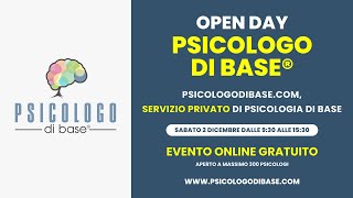 Psicologo di Base®  Servizio Privato di Psicologia di Base Open Day 2023 Presentazione Progetto [upl. by Neelie]