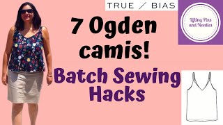 8 Ogden Cami True Bias for summer holidays Batch sewing hacks [upl. by Enois]