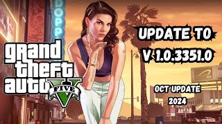 How to update GTA 5  Grand Theft Auto V to v1033510 Latest Version  OCT Update [upl. by Elbon751]