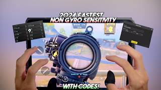 4K Fastest iPad Non Gyro Sensitivity 2024🔥 Zero Recoil Sensitivity Code ✅  PUBG Mobile [upl. by Bilski]