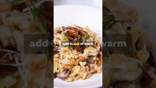 Gourmet Mushroom Risotto Recipe MushroomRisotto CookingTutorial [upl. by Revorg]