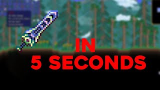 Obtaining the Zenith in 518 Seconds  Terraria [upl. by Refinej418]