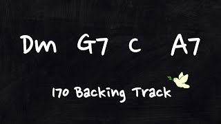 2516 in C Jazz Backing Track  Dm G7 C A7 170BPM [upl. by Bax]