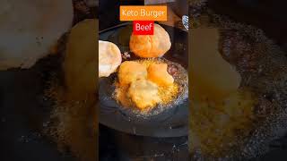 Super Easy Keto Beef Burger 🍔 burger [upl. by Nosnhoj825]