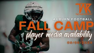 Auburn Players Fall Camp Media Availability 08062024 [upl. by Emia]