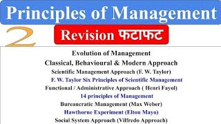 2 Principle of Management 14 principles of Management Hawthorne Experiment Fayols weber elton [upl. by Kcirdnek514]