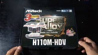 Unboxing Motherboard Asrock h110mHDV [upl. by Dan]