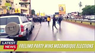 Mozambique Ruling Party Candidates Wins Presidency [upl. by Ynnos]