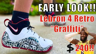 FIRST LOOK  Nike Lebron 4 Retro quotGraffitiquot 240 [upl. by Ruffina]