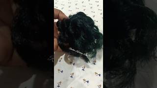 Laddu gopal hair wig making at home ❤️ short laddugopal hairwig [upl. by Four]