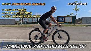 700c KOCEVLO Gravel Fork amp 275 x 220 XC Tires sa 26 MAXZONE 790 XC Frame ni John Daniel Manalo [upl. by See]