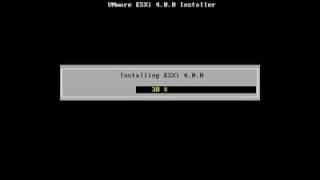 VMware vSphere ESXi 40  Installation from PXE Boot [upl. by Arutak818]