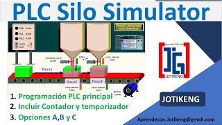 PLC Simulación SILO  LogixPro [upl. by Llerihs]