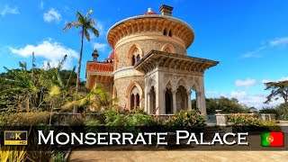 Monserrate Palace  Sintra Portugal 4K Amazing architecture [upl. by Ideih]