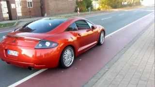 Mitsubishi Eclipse GT 06 38 V6 Greddy Evo 2 Axleback with Custom 275quot Exhaust Launch Sound [upl. by Blainey339]