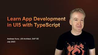 Learn to use TypeScript with UI5 Tutorial [upl. by Denten710]