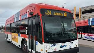 NICE Bus 2021 Gillig BRT CNG 2018 n24 [upl. by Aerbas]