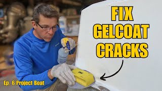 Fix Cracked Gelcoat on Your Boat with WET SANDING [upl. by Sikleb]