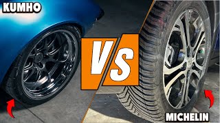 Kumho vs Michelin Tires Which brand performs better in extreme driving conditions in 2024 [upl. by Tevis850]