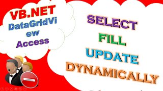 VBNET Access DataBase Ep05  DataGridView  SELECT POPULATE UPDATE [upl. by Tanaka397]