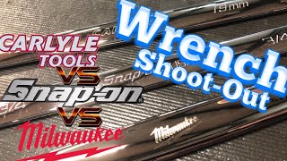 Wrench ShootOut SnapOn VS Carlyle VS Milwaukee [upl. by Nyrrek]