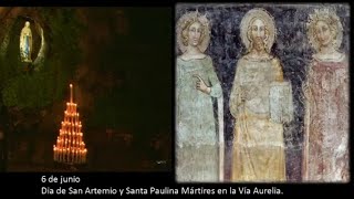 San Artemio y Santa Paulina Mártires en la Vía Aurelia🌃✨🙏 Rezo del Santo Rosario 6 de junio de 2024 [upl. by Chrysler]