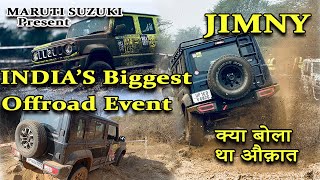 Jimny Rock amp Road 4X4 Offroad With 40 Jimnysआज Jimny की पूरी औकात पता चलेगी [upl. by Leanard708]