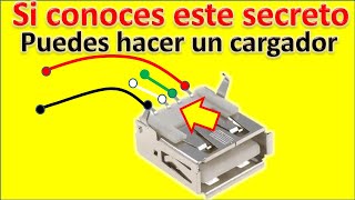 el EL SECRETO OCULTO en los puertos USB para que sea un cargador o transportador de datos [upl. by Atteuqcaj]