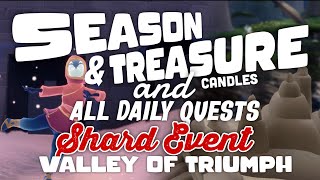 DOUBLE LIGHTS✨ Season amp Treasure Candles and Daily Quests  Valley of Triumph  SkyCotl  NoobMode [upl. by Ahens710]