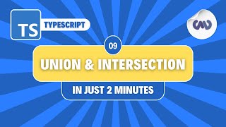 TypeScript Tutorial 9 Union and Intersection Types in Just 2 Minutes [upl. by Strohbehn]