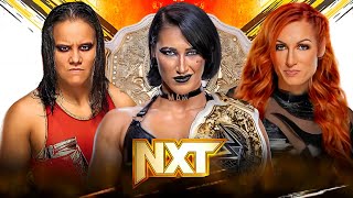 Rhea Ripley vs Becky Lynch vs Shayna Baszler World Championship Full Match WWE NXT Highlights Today [upl. by Lletnahs755]