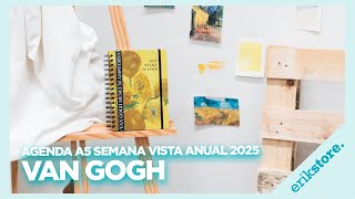 AGENDA ANUAL 2025 A5 SEMANA VISTA VAN GOGH  ErikStore [upl. by Edmon394]