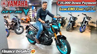 Yamaha MT15 Bs6 20 E20 Cyan Storm🩵 Review  Down Payment महीने की EMI Cost✅  Finance Detailed [upl. by Rogerson367]